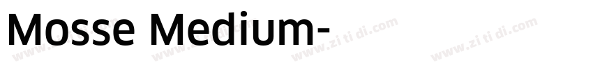 Mosse Medium字体转换